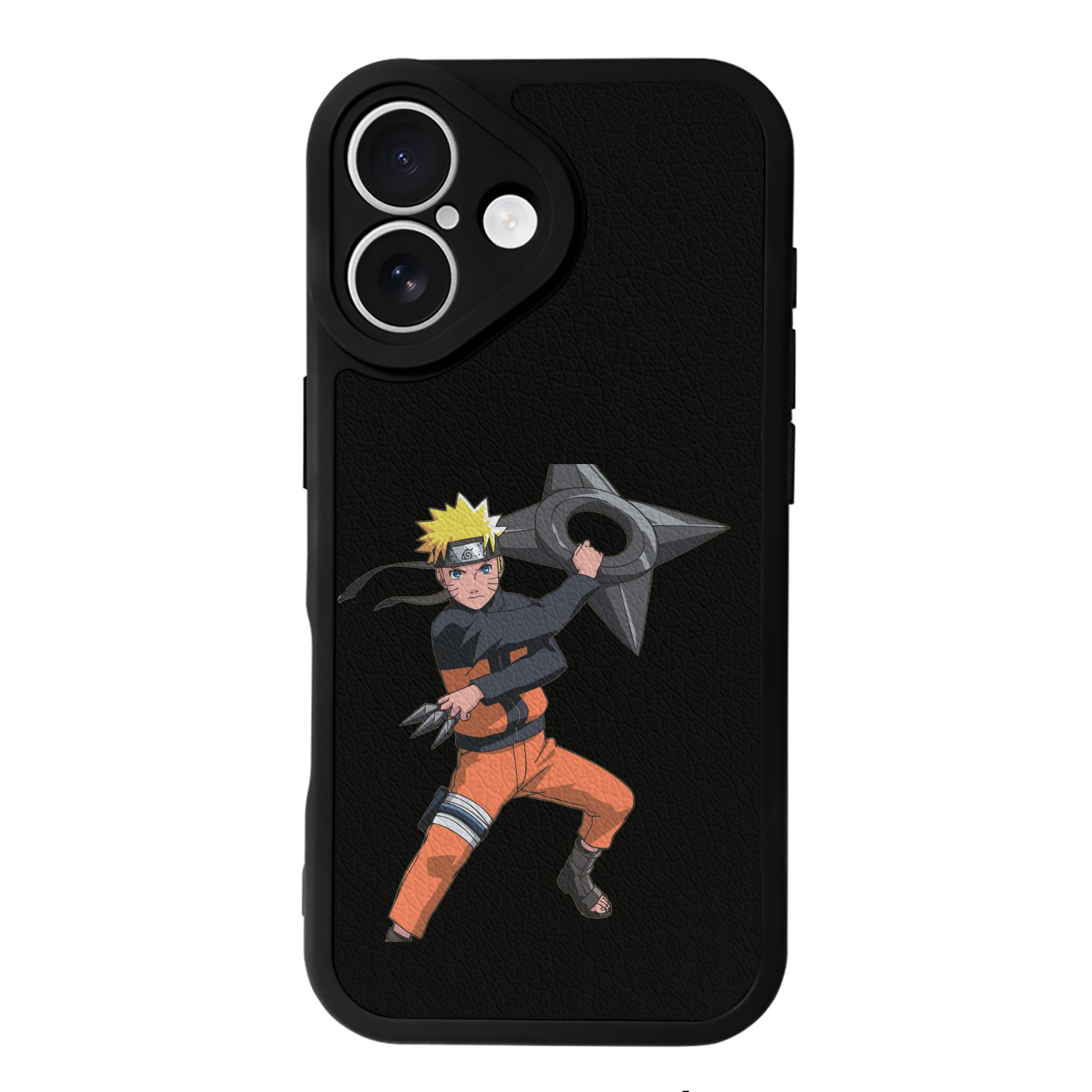 （画像用） NARUTO -ナルト- うずまき ナルト Uzumaki Naruto 【iPhone 16シリーズ対応】シリコンスマホケース（レザー調） 材質：シリコン
